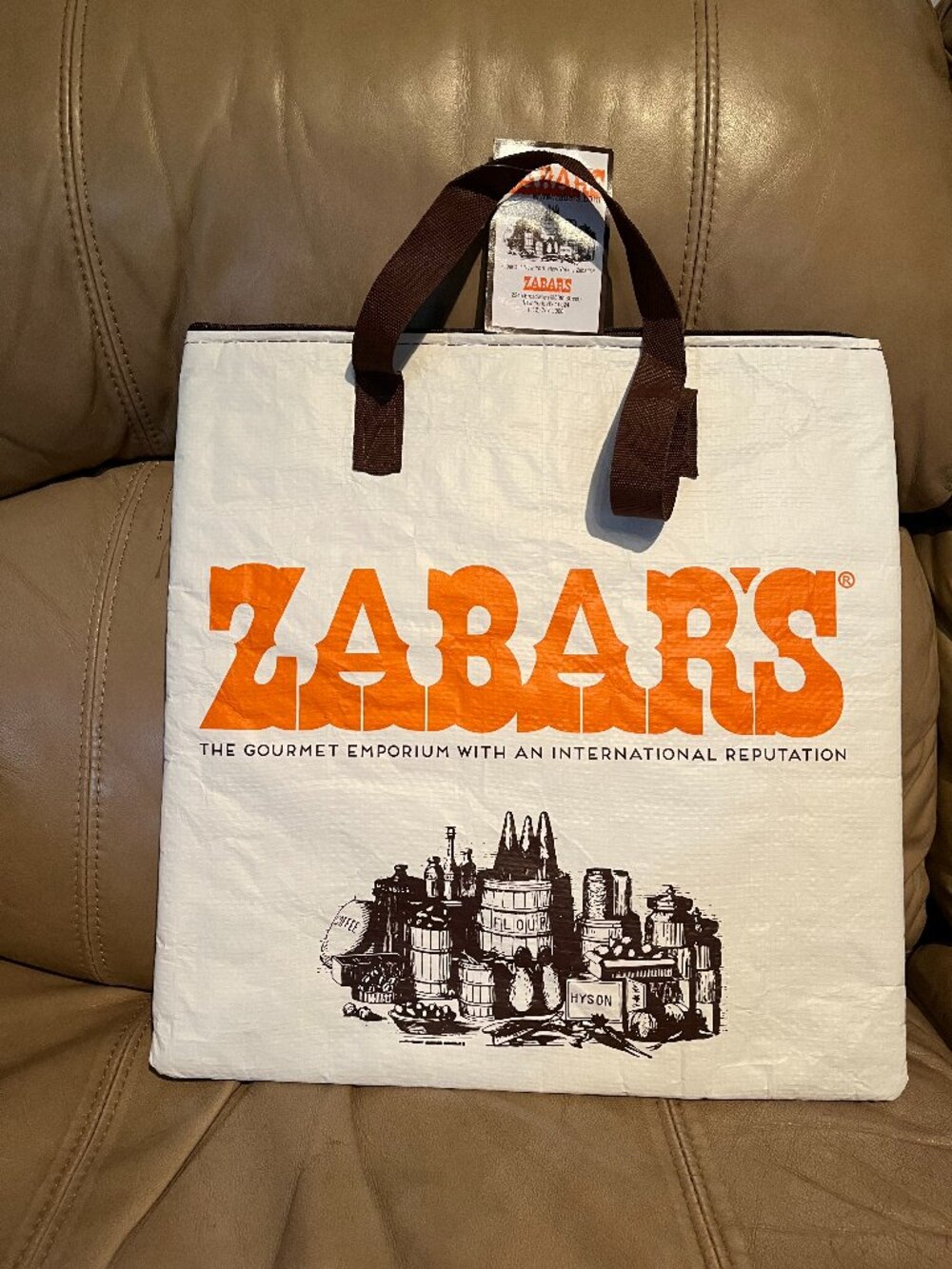 Zabar’s New York City Insulated Flat Zip Top Cooler Bag W/ 2 Handles